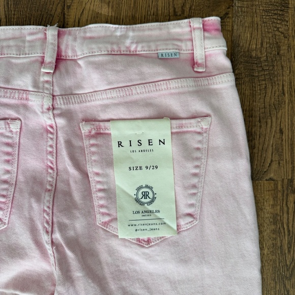 NWT Risen Pink Acid Wash High Waist Skinny Jeans Women's Size 9 29 - Picture 8 of 11